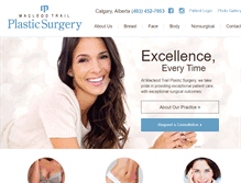 Tablet Screenshot of macleodtrailplasticsurgery.ca